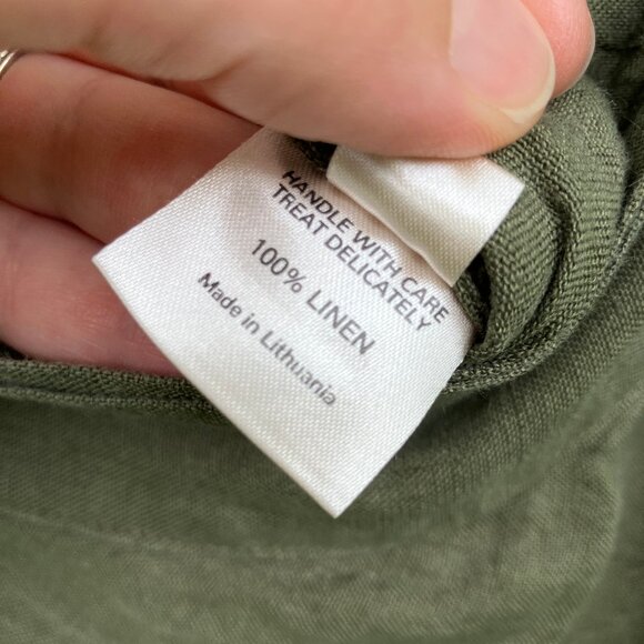 La Petite Alice Linen Wrap Skirt, L/XL - Picture 7 of 8